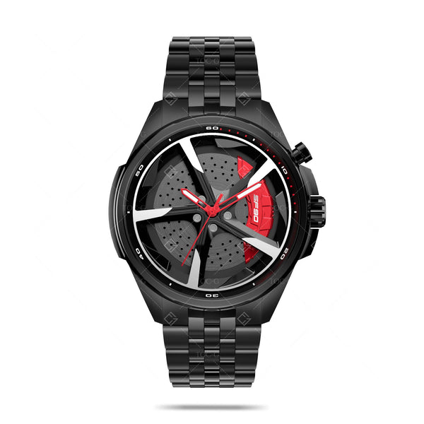 SF90 SPINNING GYRO WATCH WITH BRAKES | BLACK COLOUR