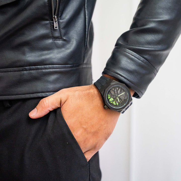 AMG G55 507 Gyro Watch - Black Strap