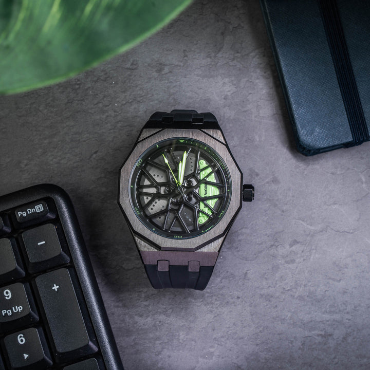 AMG G55 507 Gyro Watch - Black Strap