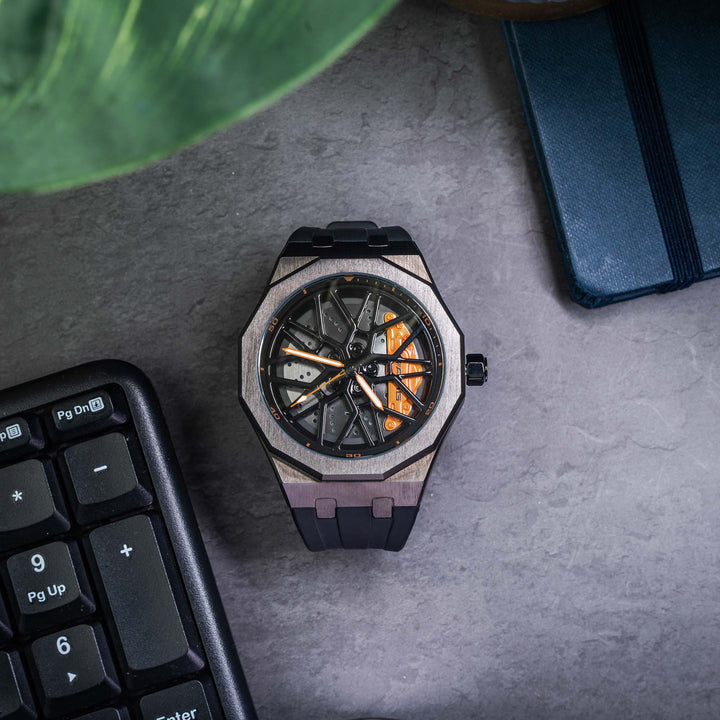AMG G55 507 Gyro Watch - Black Strap