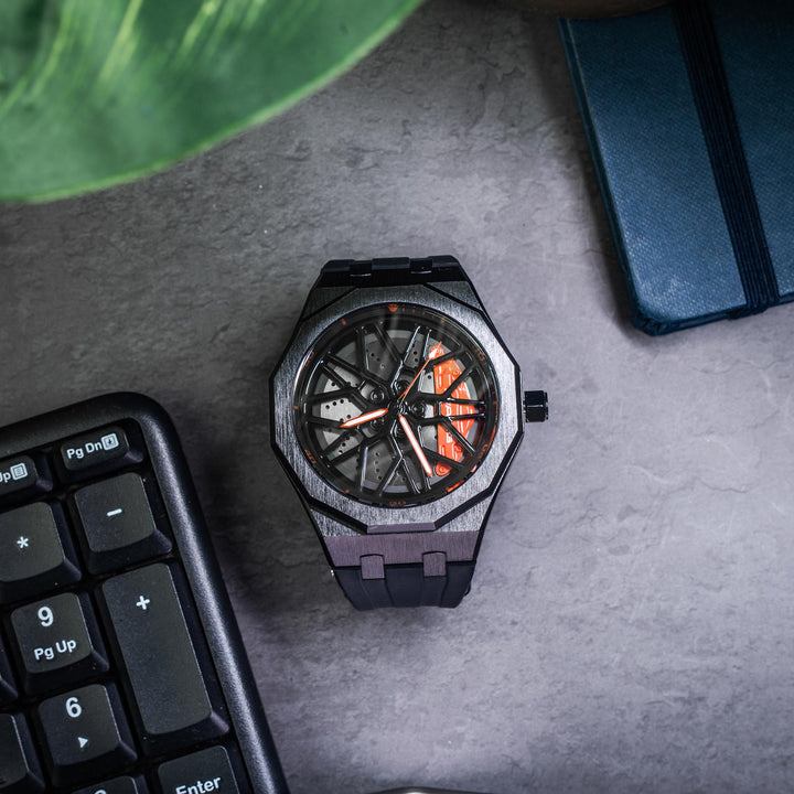 AMG G55 507 Gyro Watch - Black Strap