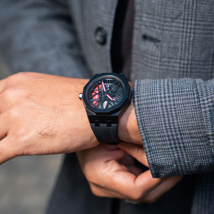 AMG G55 507 Gyro Watch - Black Strap