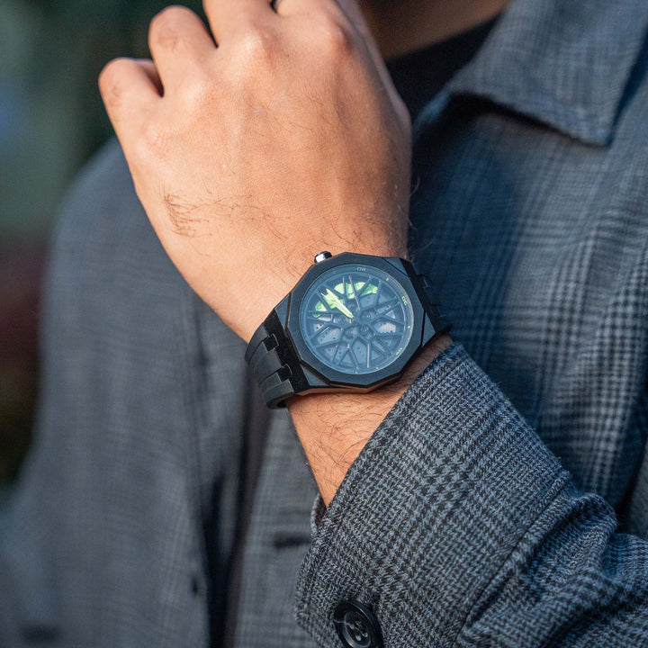 AMG G55 507 Gyro Watch - Black Strap