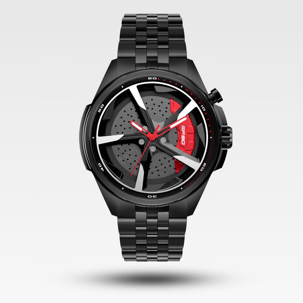 SF90 SPINNING GYRO WATCH WITH BRAKES | BLACK COLOUR